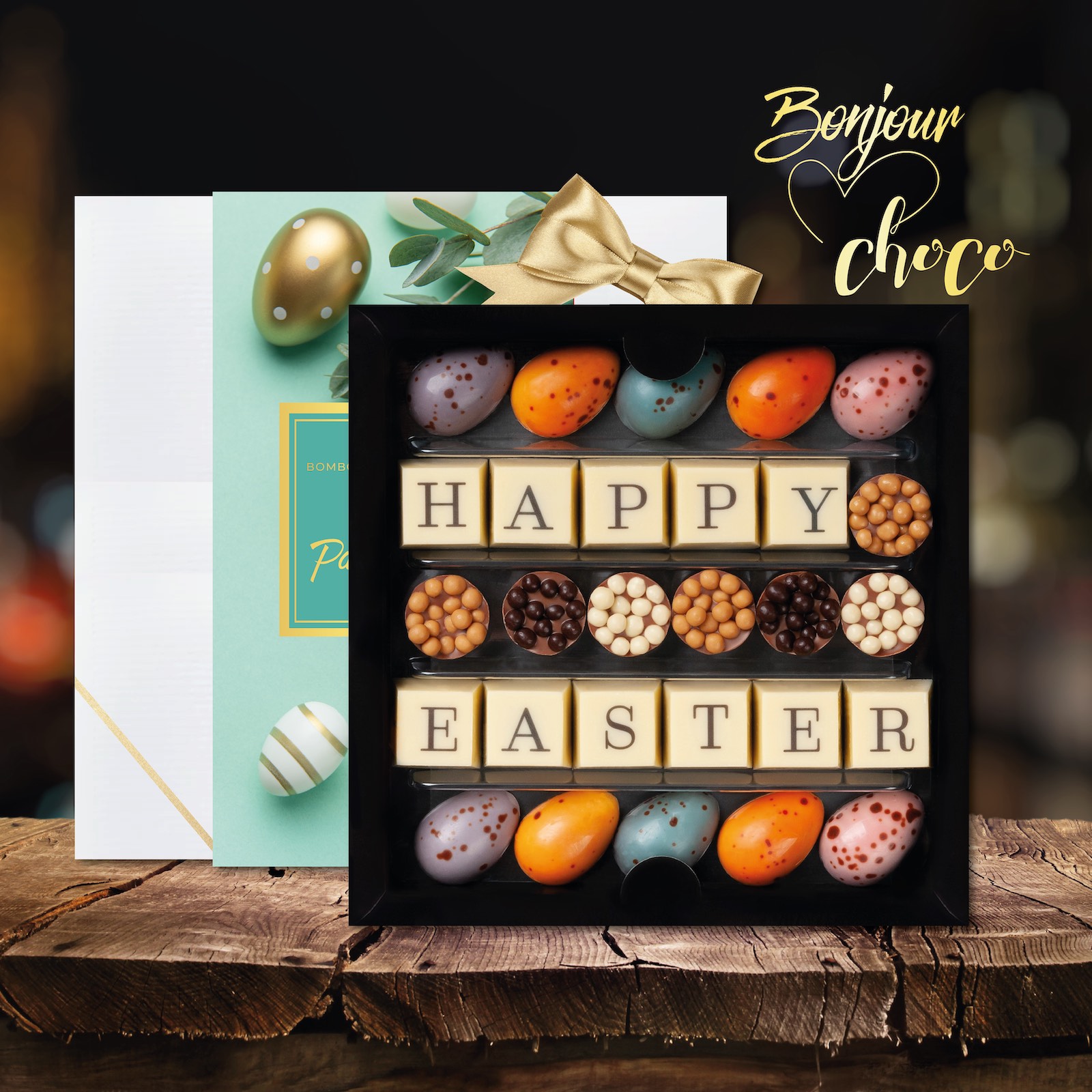 Colecția Paște Fericit - Bomboane de ciocolată Happy Easter 200G
